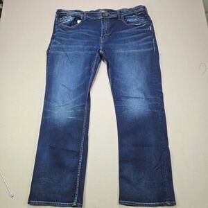 Silver Jeans Co Grayson Bootcut Dark Wash Denim Jeans Men W40 L32